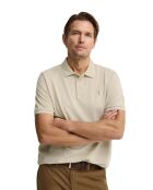Polo Arthur a manica corta in cotone beige