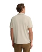 Polo Arthur a manica corta in cotone beige