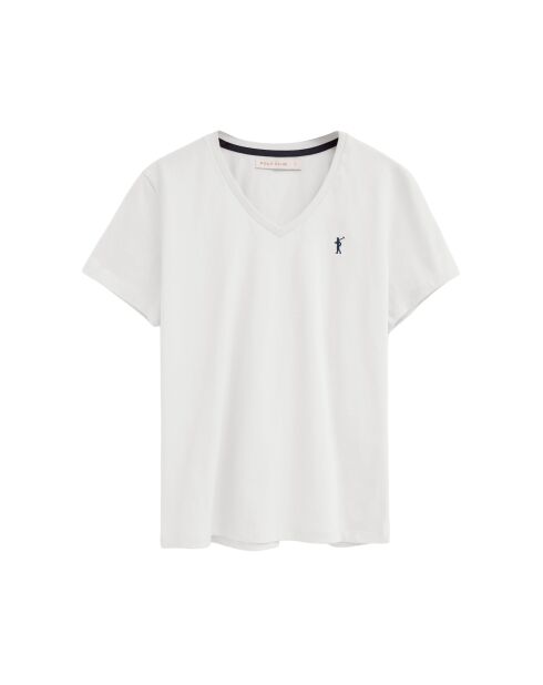 Elsa weißes Kurzarm-T-Shirt aus Baumwolle