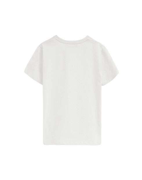Elsa weißes Kurzarm-T-Shirt aus Baumwolle