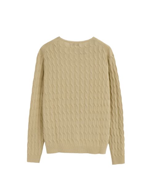 Felpa beige Dylan in cotone
