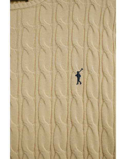 Felpa beige Dylan in cotone