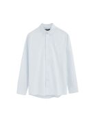 Camicia Jean-Baptiste in cotone blu a manica lunga da bambino