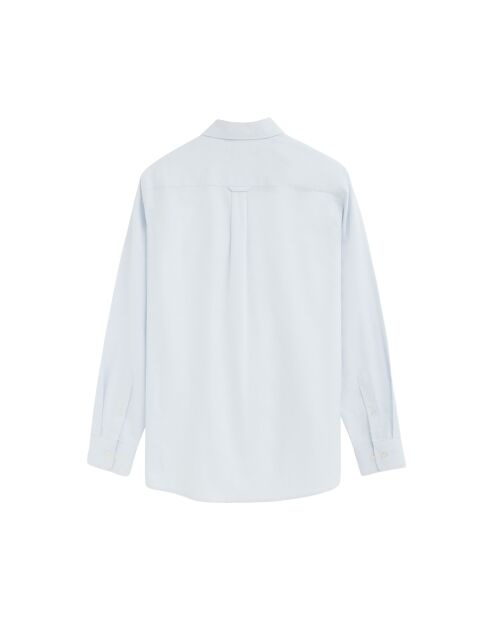 Camicia Jean-Baptiste in cotone blu a manica lunga da bambino
