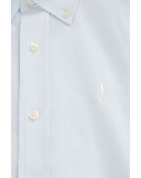 Camicia Jean-Baptiste in cotone blu a manica lunga da bambino