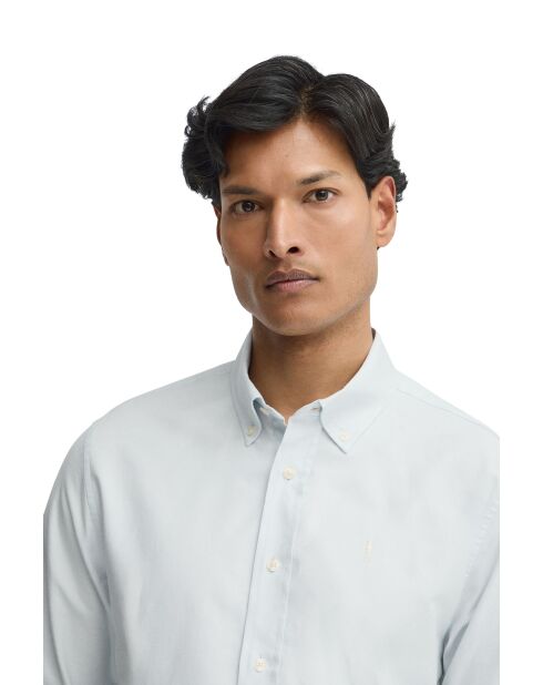 Camicia Jean-Baptiste in cotone blu a manica lunga da bambino