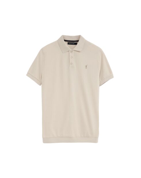 Polo Clement a manica corta in cotone beige