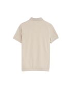 Polo Clement a manica corta in cotone beige