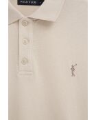 Polo Clement a manica corta in cotone beige
