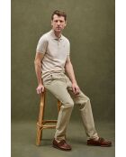 Polo Clement a manica corta in cotone beige