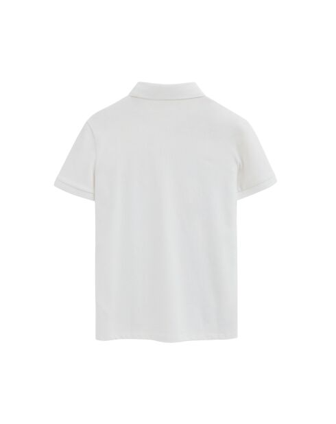 Polo a manica corta in cotone bianco Browno