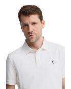 Polo a manica corta in cotone bianco Browno
