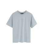 T-Shirt à manches courtes en coton Simon baby blue