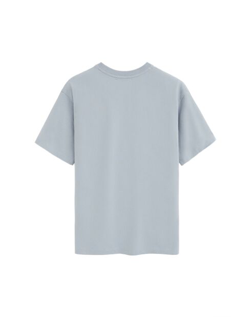 T-Shirt à manches courtes en coton Simon baby blue