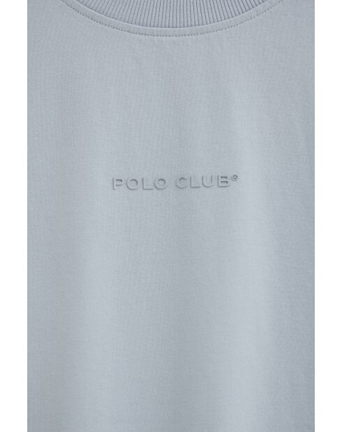 T-Shirt à manches courtes en coton Simon baby blue