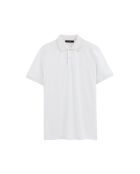 Polo Gabriel a manica corta in cotone bianco