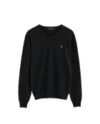 Felpa nera Aiden in cotone