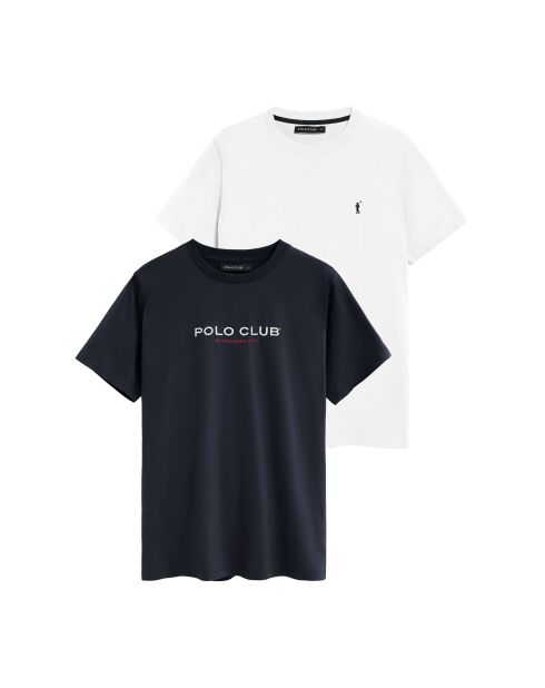 Lot de 2 T-Shirts à manches courtes en coton Tristan multicolores
