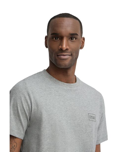 T-Shirt à manches courtes en coton Quentin gray vigore