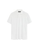 Polo Gaston a manica corta in cotone bianco