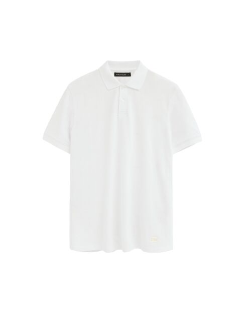 Polo Gaston a manica corta in cotone bianco