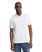 Polo Gaston a manica corta in cotone bianco