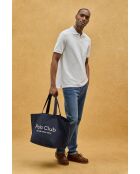 Polo Gaston a manica corta in cotone bianco