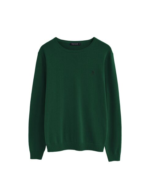 Pull en coton Yohan bottle green