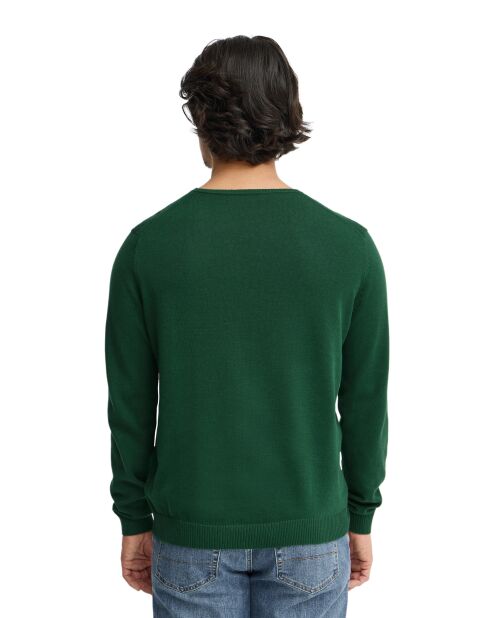 Pull en coton Yohan bottle green