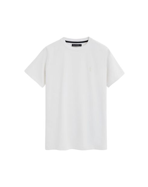 T-Shirt à manches courtes en coton Lucien white