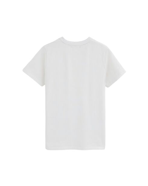 T-Shirt à manches courtes en coton Lucien white