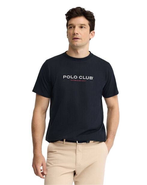 T-Shirt à manches courtes en coton Nicolas navy