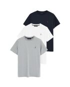 Lot de 3 T-Shirts à manches courtes en coton Valentin multicolores