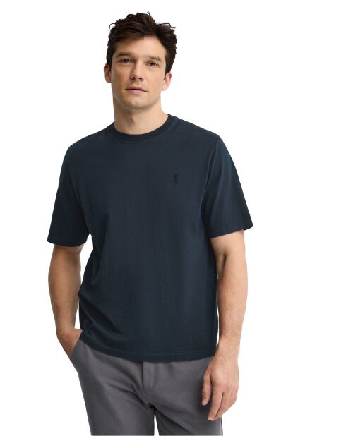 T-Shirt à manches courtes en coton Mickaël navy