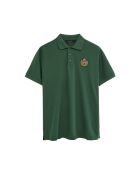 Polo Gilles in cotone a manica corta verde bottiglia