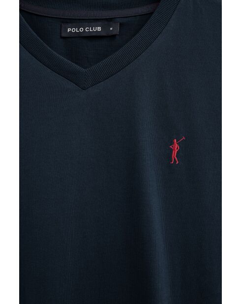 T-Shirt à manches courtes en coton Marcel navy