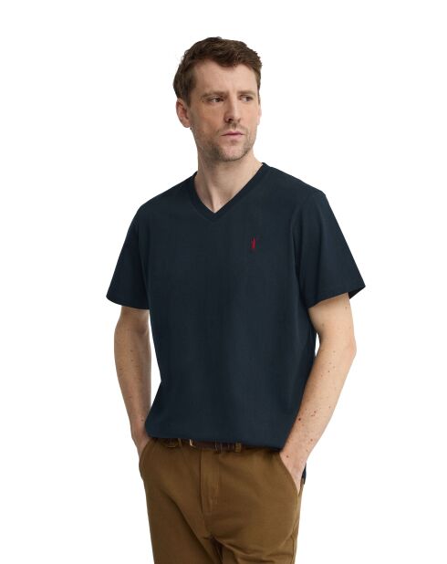 T-Shirt à manches courtes en coton Marcel navy
