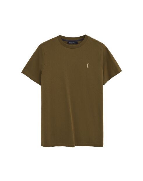 T-Shirt à manches courtes en coton Léonard dark khaki