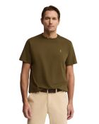 T-Shirt à manches courtes en coton Léonard dark khaki