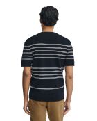 Felpa Luke in cotone navy-ecru