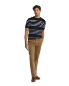Felpa Luke in cotone navy-ecru