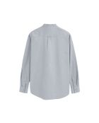 Camicia Martial baby blu in misto lino a maniche lunghe