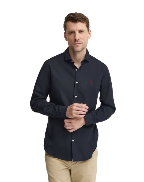 Camicia Jean-Paul in cotone a manica lunga blu