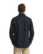 Camicia Jean-Paul in cotone a manica lunga blu
