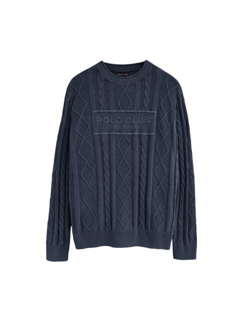Pullover Owen in denim in cotone blu