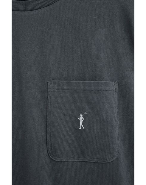 T-Shirt à manches courtes en coton Mehdi stone gray