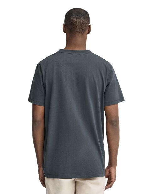 T-Shirt à manches courtes en coton Mehdi stone gray