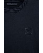 Felpa Nathan in cotone blu