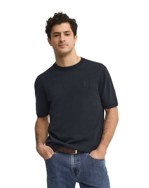 Felpa Nathan in cotone blu