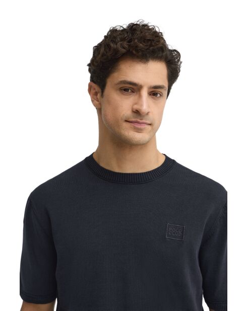 Felpa Nathan in cotone blu